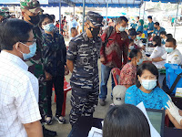 Demi Indonesia Sehat Lanal Nias Gelar Vaksinasi Tiga Kecamatan Di Nias Selatan