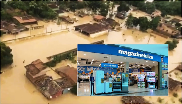 Magazine Luiza vai doar cerca de 2 mil itens para vítimas das enchentes na Bahia