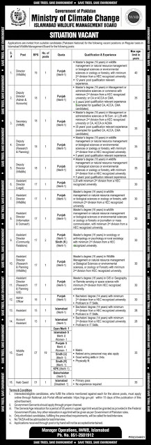 Ministry of Climate Change Jobs 2021