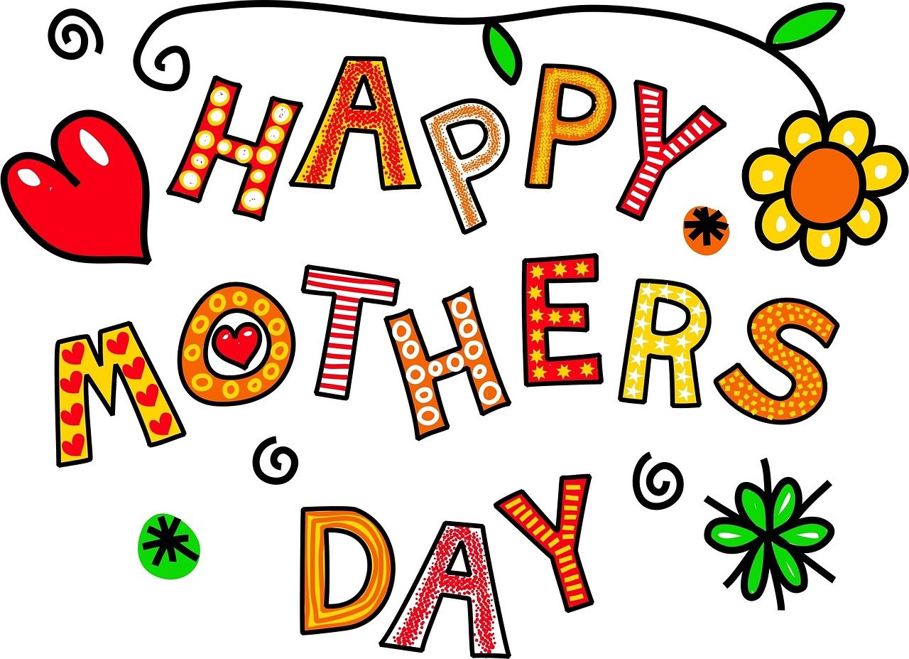 Feliz dia das mães, escrito em inglês