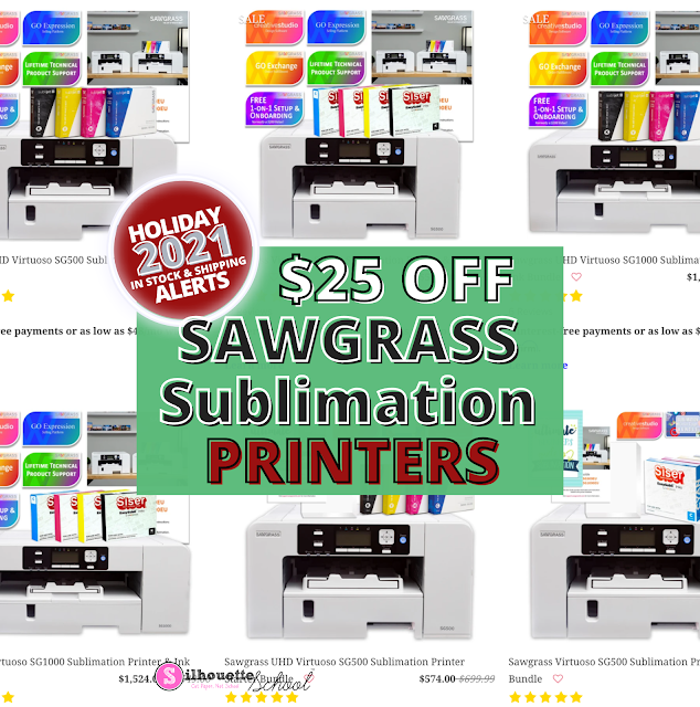 cyber monday, black friday, silhouette products, silhouette deals, sublimation printer