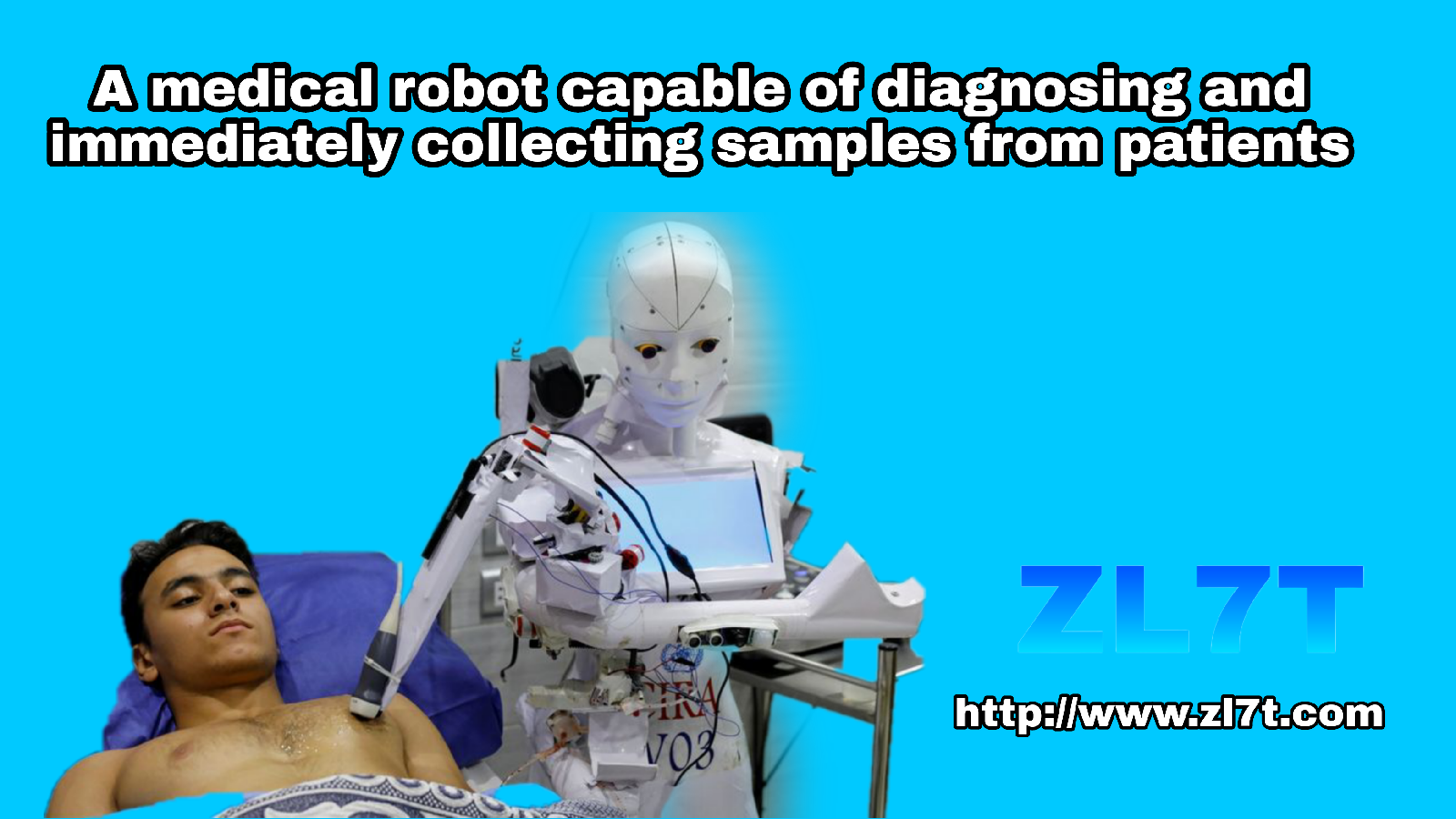 Medical robot capable of drawing samples from patients and testing them instantly