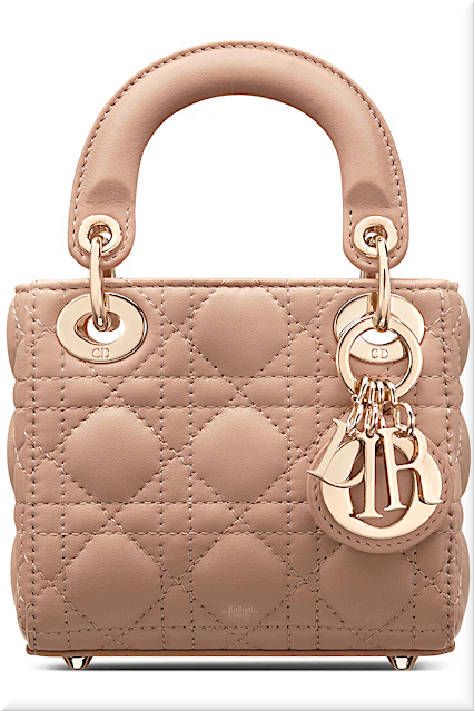 ♦Lady Dior rose des vents cannage lambskin micro top handle bag #dior #bag #brilliantluxury