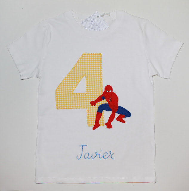 camiseta cumpleaños Spiderman