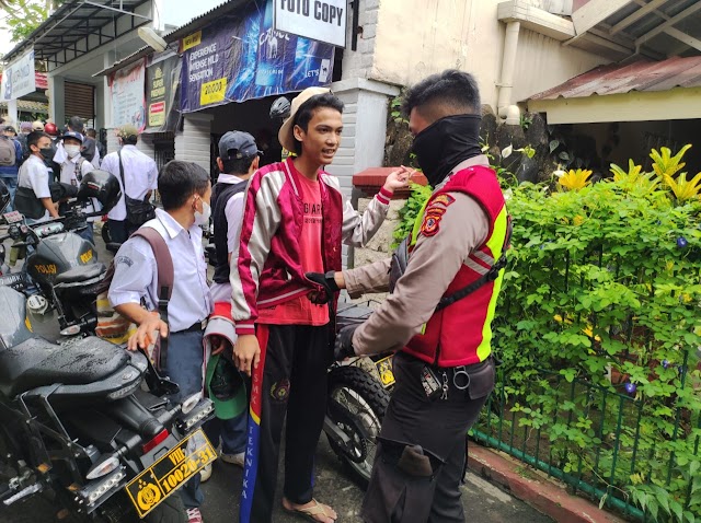 SAT SAMAPTA POLRES SUKABUMI KOTA GELAR PATROLI ANTISIPASI TAWURAN PELAJAR DAN TINDAK KRIMINAL