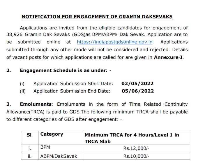 தமிழ்நாடு அஞ்சல் துறை வேலைவாய்ப்பு 2022 | 4310 Gramin Dak Sevaks (GDS) | Tamilnadu Postal Circle Jobs 2022