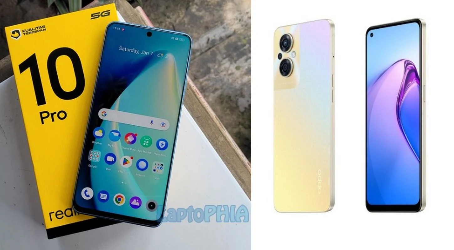 Duel Realme 10 Pro 5G vs Oppo Reno 8: Harga Sama, Pilih Mana?