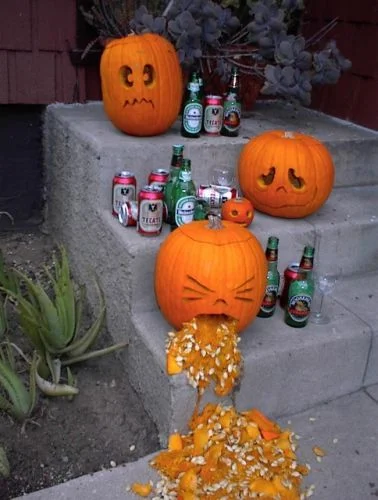 funny Halloween pumpkin decoration ideas