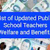 List of Updated Public School Teachers Welfare and Benefits