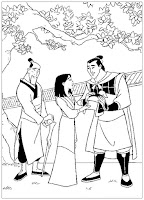 Li Shang proposal to Mulan coloring page