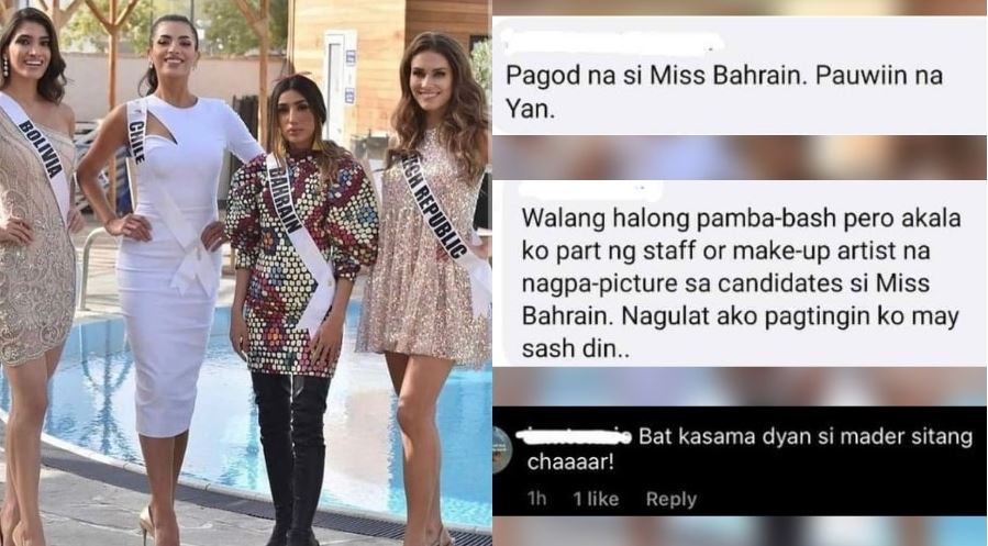 Miss Universe Bahrain reacts to Pinoy bashers