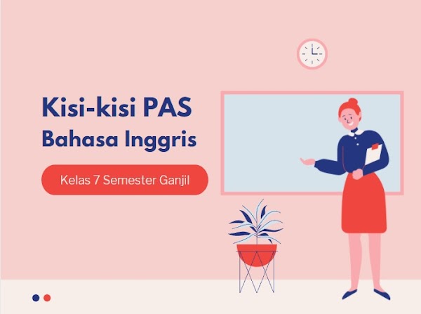 Kisi-kisi Soal PAS Bahasa Inggris SMP Kelas 7 Semester Ganjil Tahun Pelajaran 2021/2022