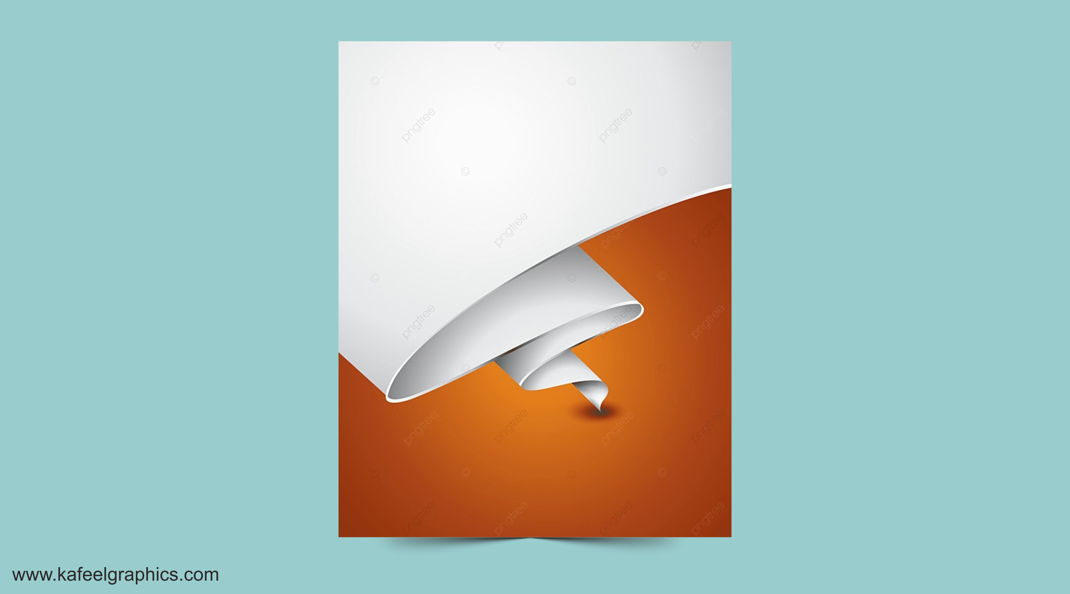 Scroll Paper Vector Background White Curl Sheet book cover page design |  Kafeel Graphics