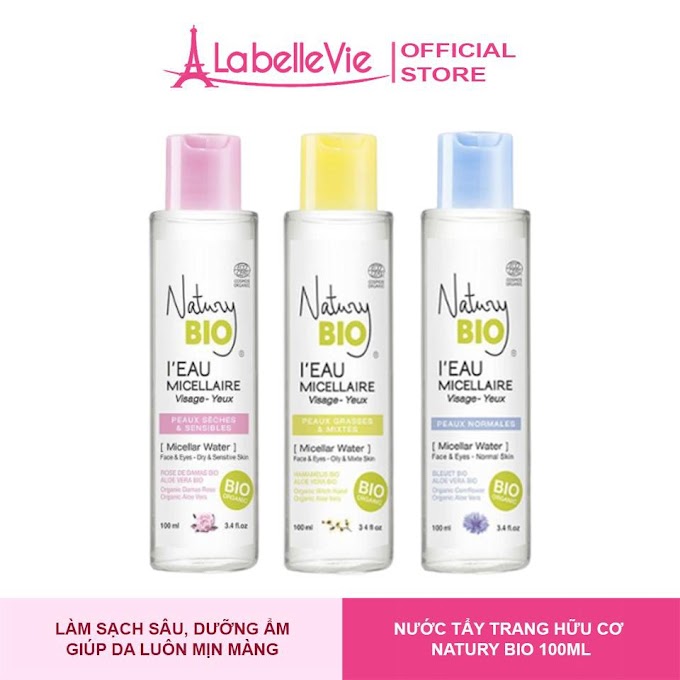 Mall Shop [ labellevie.vn ] Nước tẩy trang hữu cơ làm sạch sâu Natury Bio 100% Organic 100ml