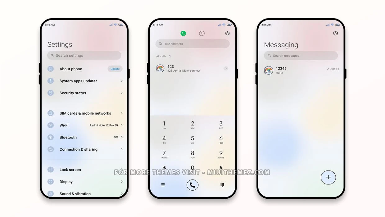 Plain White MIUI Theme