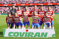 GRANADA C. F. Temporada 2021-22. Luis Maximiano, Jorge Molina, Germán, Raúl Torrente, Víctor Díaz, Luis Suárez. Álex Collado, Luis Milla, Antonio Puertas, Ángel Montoro y Sergio Escudero. GRANADA C. F. 0 CLUB ATLÉTICO OSASUNA 2 Domingo 23/01/2022, 14:00 horas. Campeonato de Liga de 1ª División, jornada 22. Granada, estadio Nuevo Los Cármenes: 12.471 espectadores. GOLES: 0-1: 64’, David García. 0-2: 89’, Kike García.