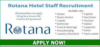 Rotana Hotels & Resorts Multiple Staff Jobs Recruitment For Across UAE Location