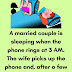 A married couple is sleeping
