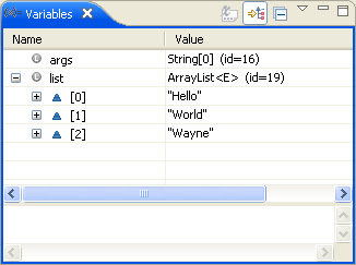 Eclipse Using the logical structure for debugging