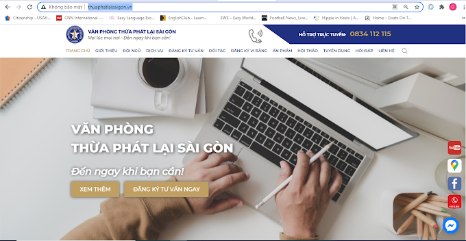 Thừa phát lại Sài Gòn công bố website mới