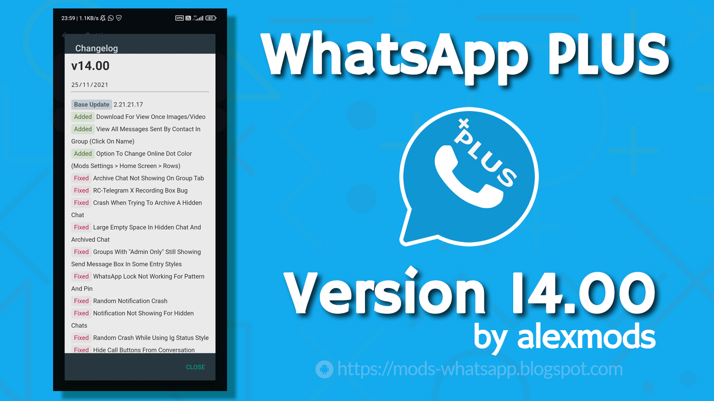 WhatsApp Plus v14.00 APK by AlexMods