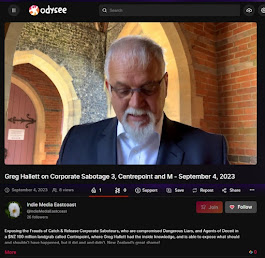 click on pic - Greg Hallett on Corporate Sabotage 3, Centrepoint and M