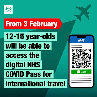 from 3rd feb covid pass for younger teenagers