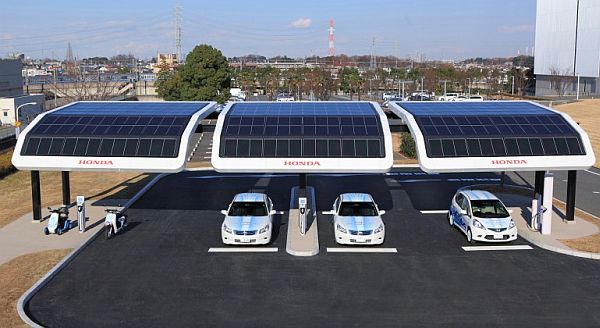 Solar-Powered EV Charging Station