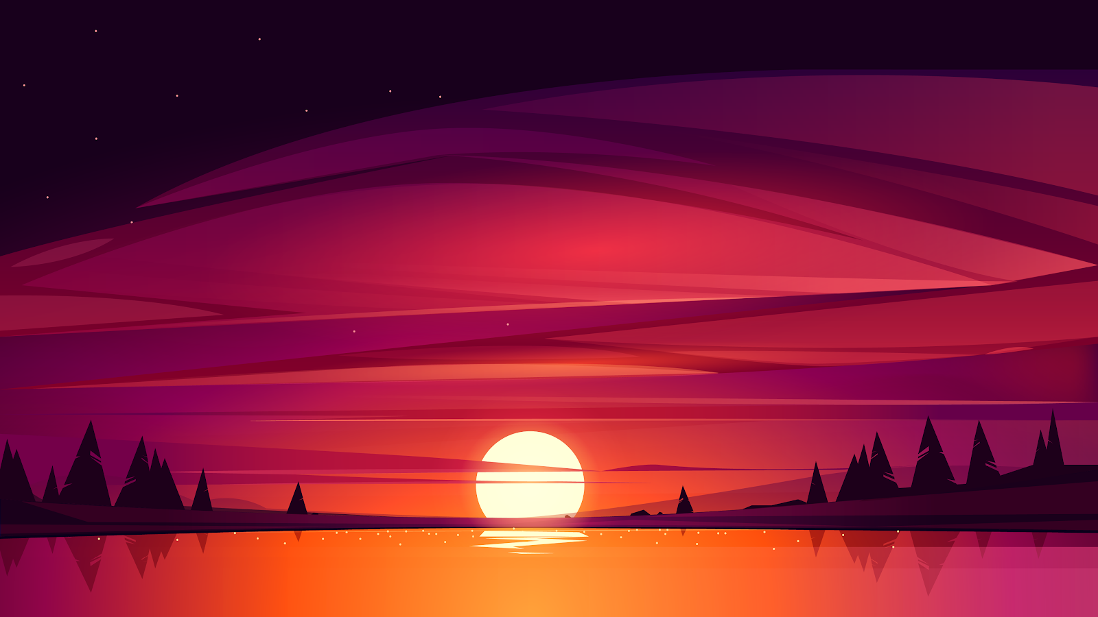 Twilight Serenade: The Hush of Dusk - Heroscreen 4K Background