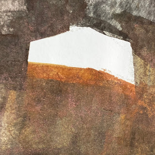 detail of abstract figure painting by Gallery Juana