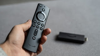 How do you control the size of the Amazon Fire Stick?