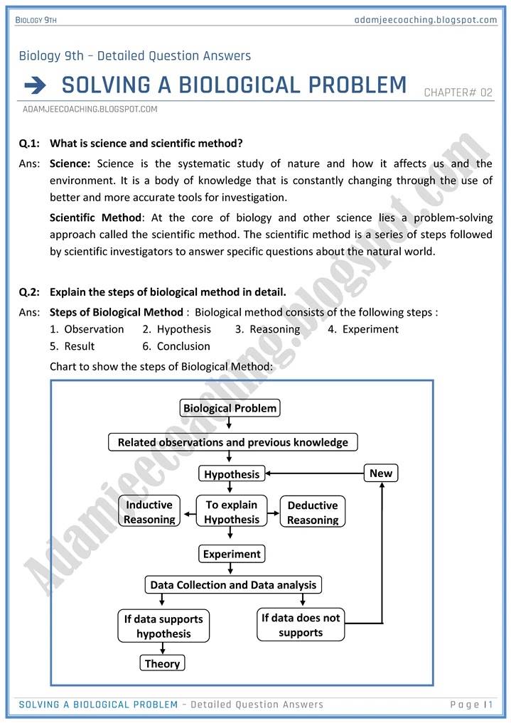 solving-a-biological-problem-detailed-question-answers-biology-9th