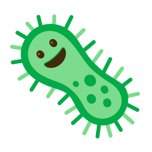 Virus smiley emoji