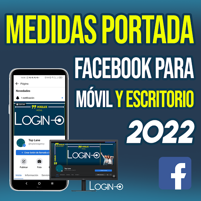 Portada Facebook MEDIDA para móviles y escritorio - PLANTILLA PARA  DESCARGAR - 2022