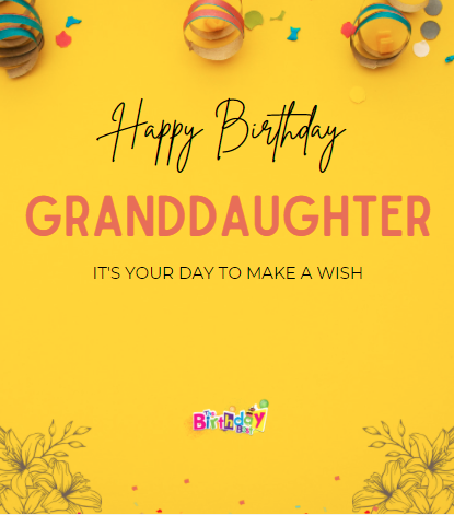 Happy birthday granddaughter