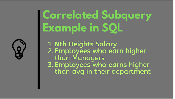 3 Examples of Correlated Subqueries in SQL