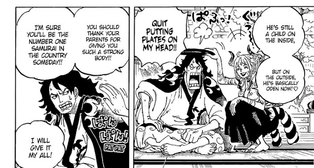 Review Manga One Piece Chapter 1052 momonosuke persis seperti kozuki oden