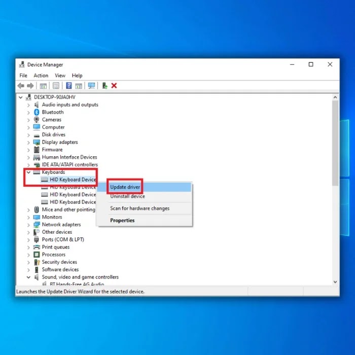 perbarui driver keyboard