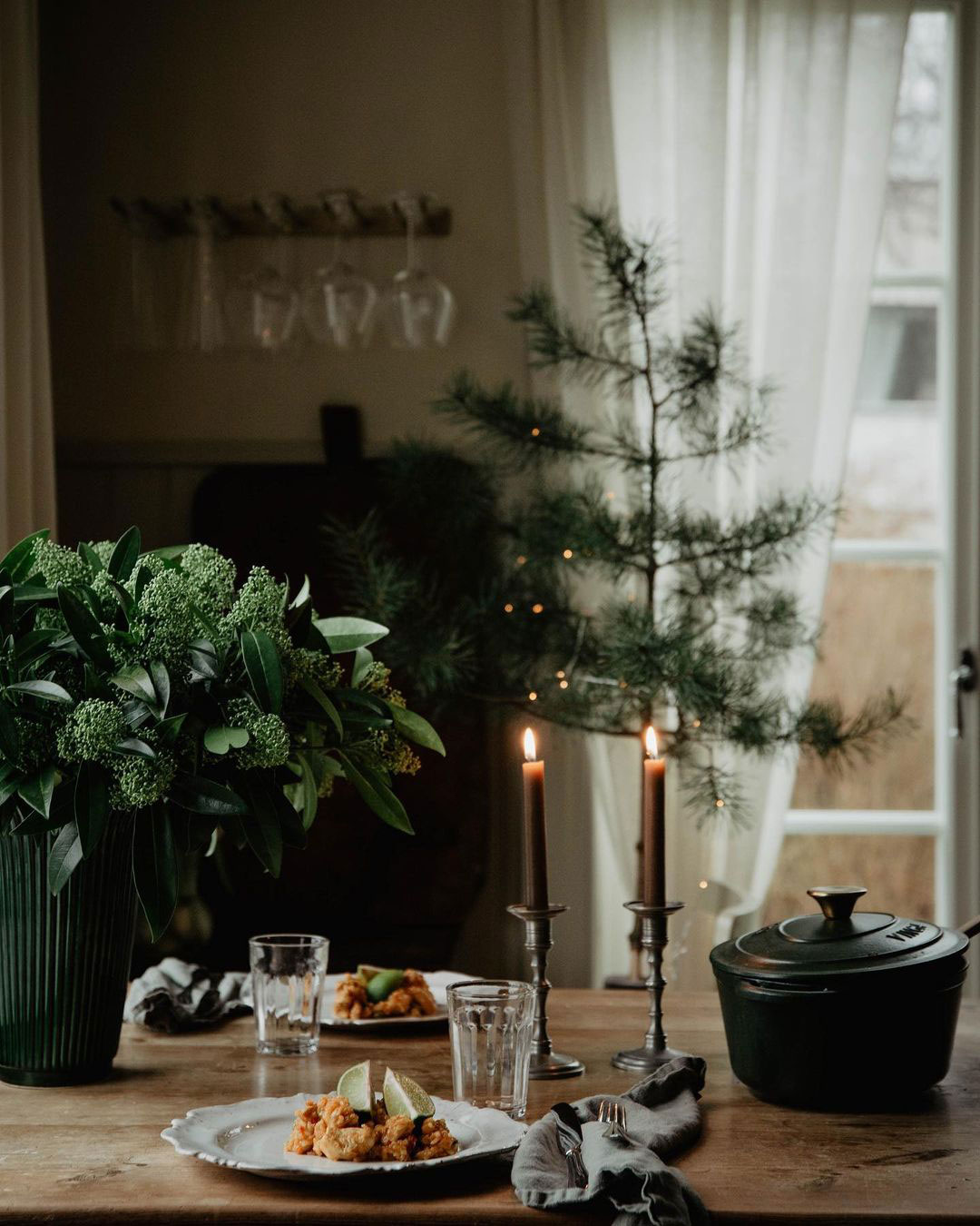 Cozy Swedish cottage with nostalgic festive atmosphere