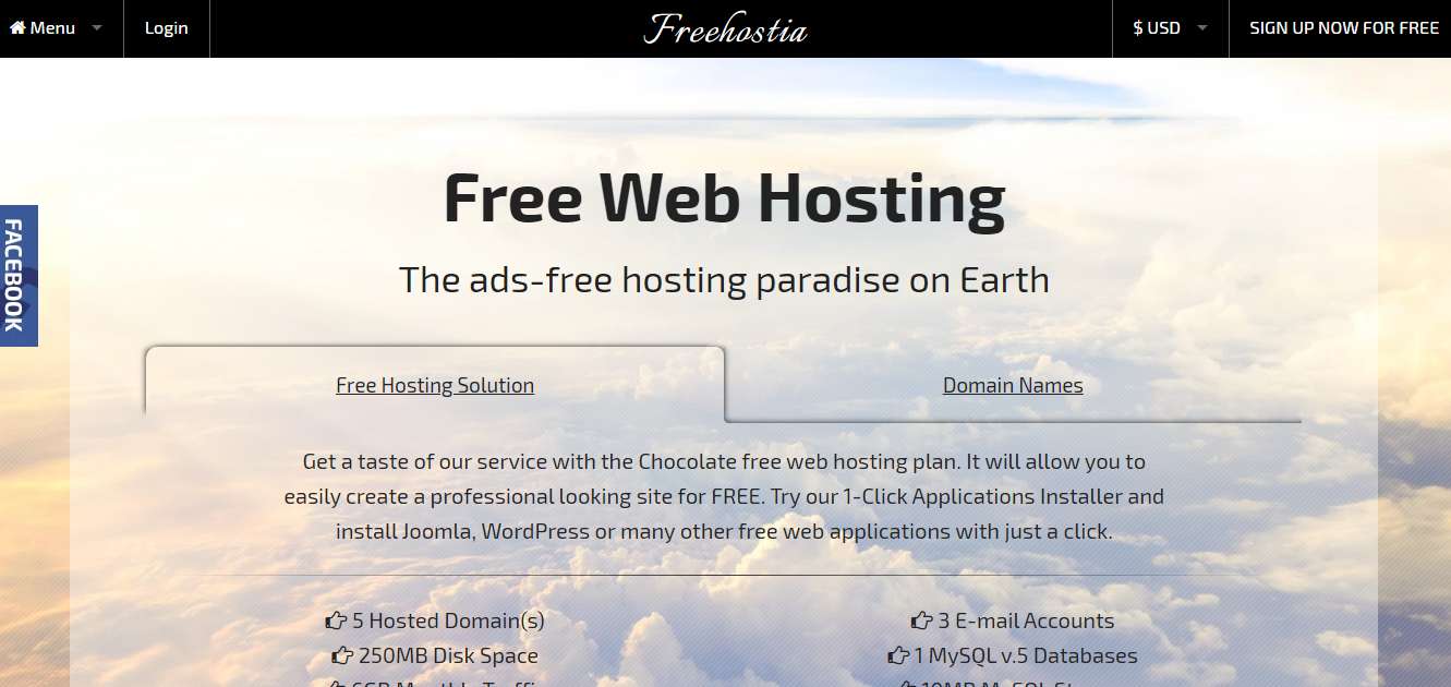 Freehostia - Best Free WordPress Hosting