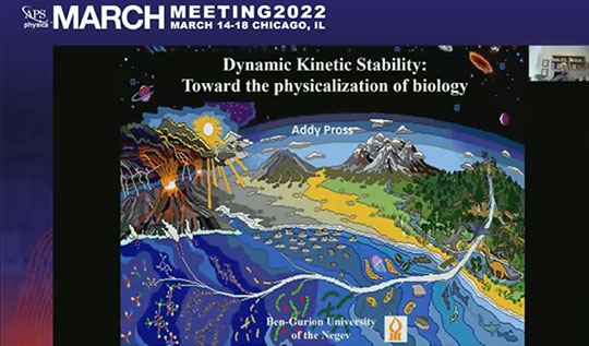 Dynamic Kinetic Stability and the Origin of Life (Source: Addy Pross, APS March 2022 Meeting)