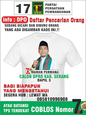 Pilih DPRD Kab Serang Maman