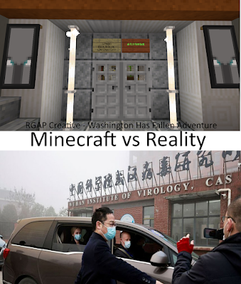 Wuhan Lab in reality vs Minecraft by RGAP CREATIVE