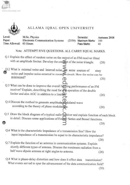 aiou-past-papers-msc-physics-2559