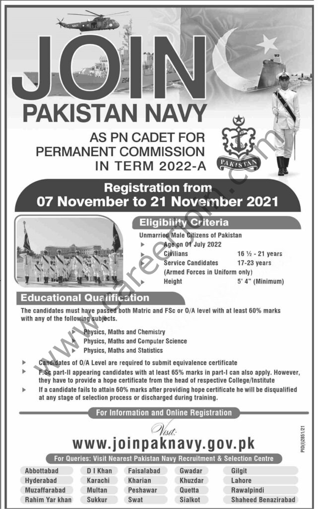 Jobs in Pakistan Navy
