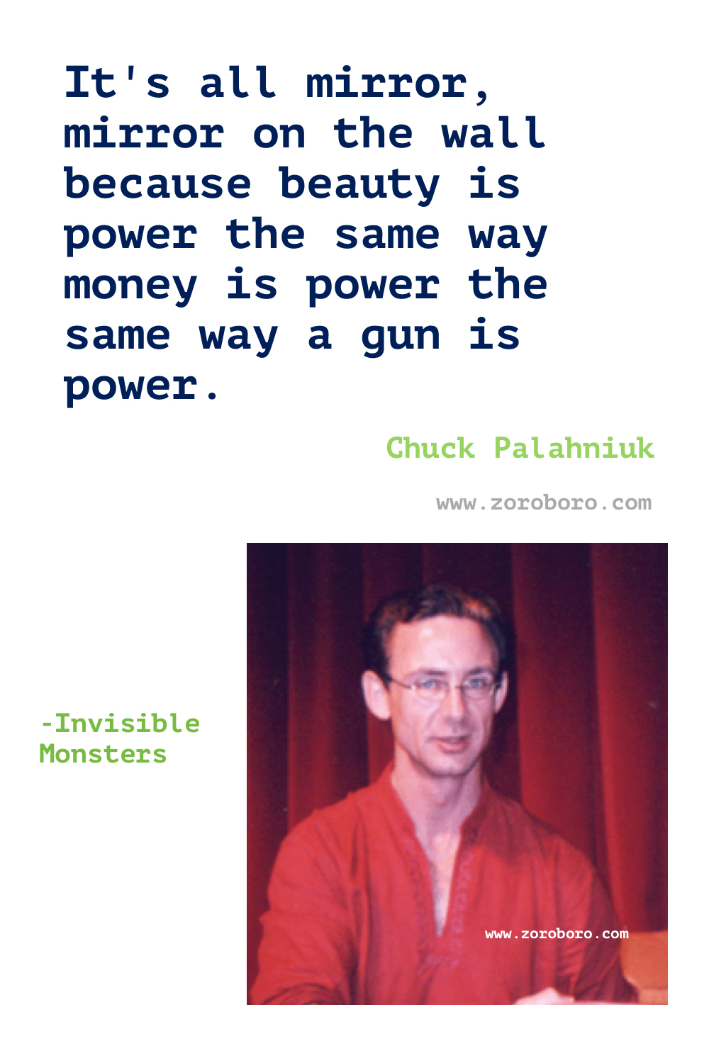 Chuck Palahniuk Quotes Part 1. Chuck Palahniuk Books Quotes. Chuck Palahniuk Fight Club, Invisible Monsters, Choke & Survivor (Palahniuk novel). Fight Club Quotes. Fight Club Book. Chuck Palahniuk Quotes.