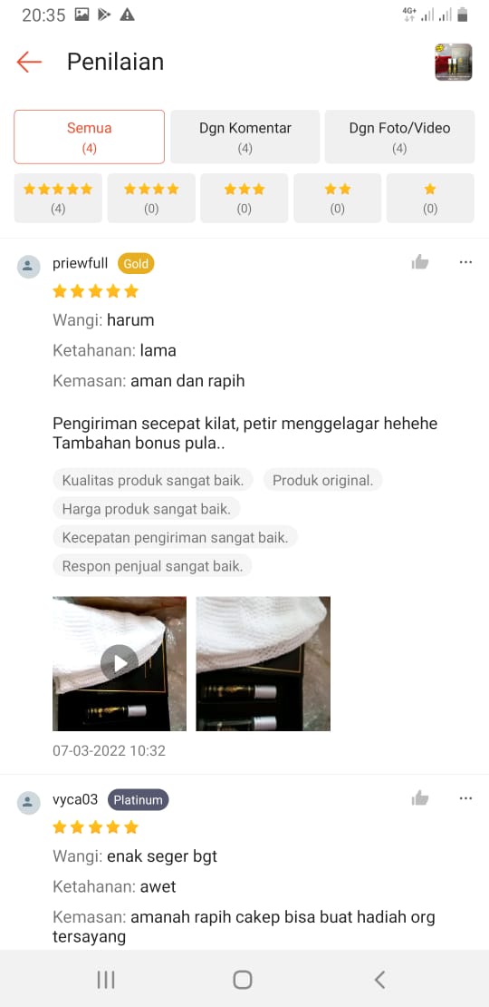 Testimoni Parfum Kasturi Man Hijrah