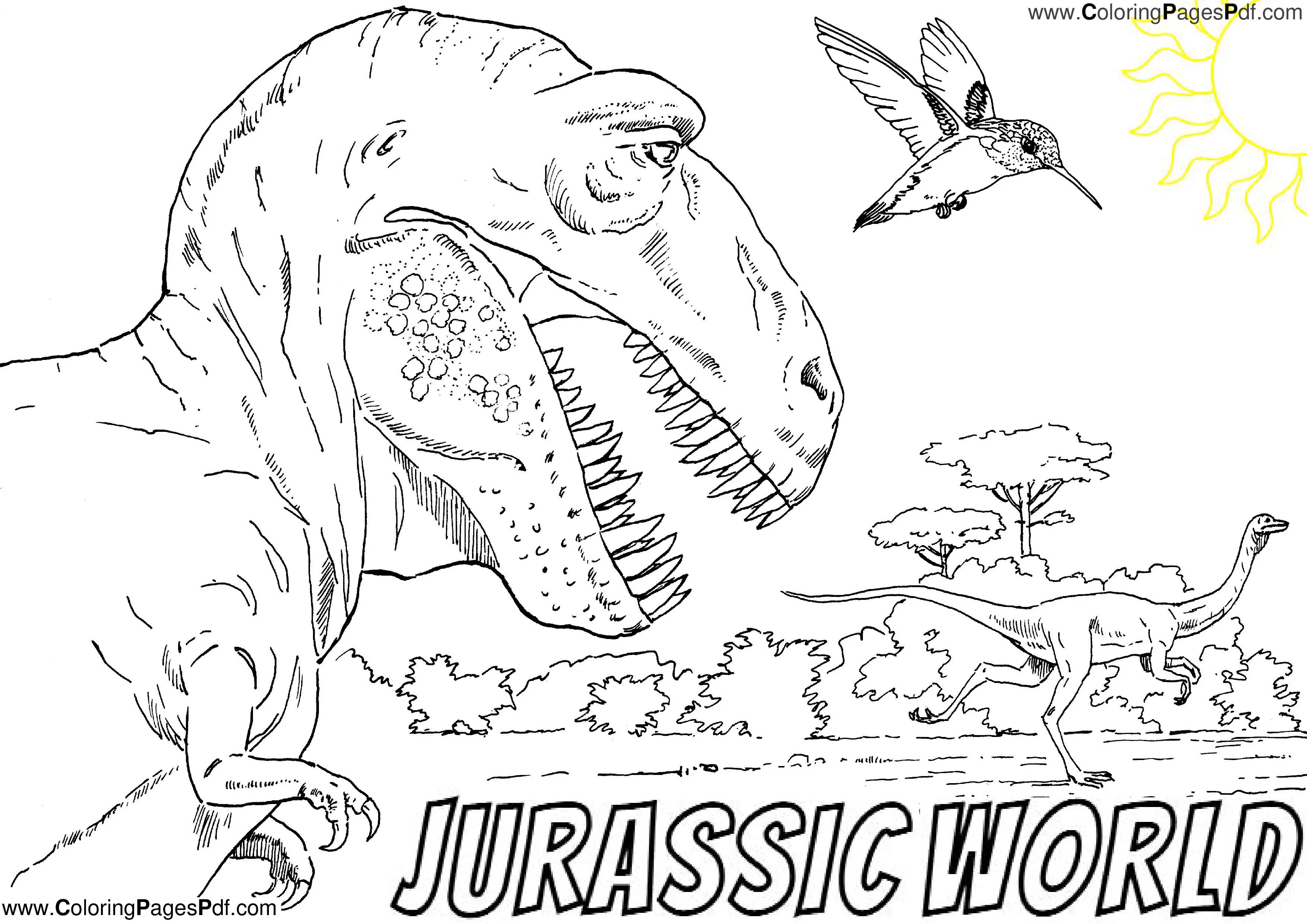 Jurassic world printables free
