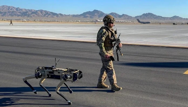 Border Patrol with Robotic Dogs in the US