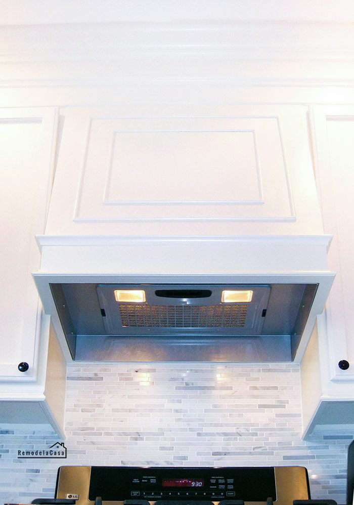 how to build a range hood with insert